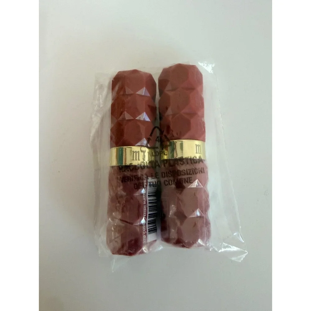 Milani Color Fetish Matte Lipstick Womens 2-Pack 370 Flushed Pink Red NWT